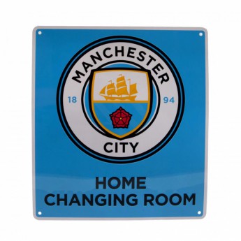 Manchester City semn metalic Home Changing Room Sign