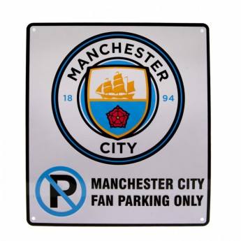 Manchester City semn metalic No Parking Sign