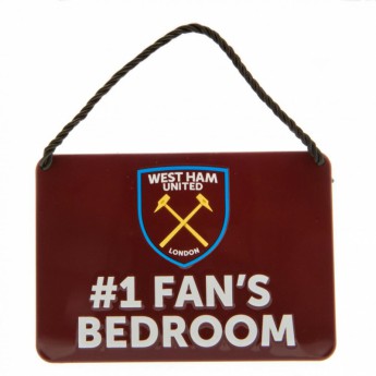 West Ham United semn pentru dormitor Bedroom Sign No1 Fan