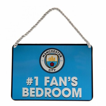 Manchester City semn pentru dormitor Bedroom Sign No1 Fan