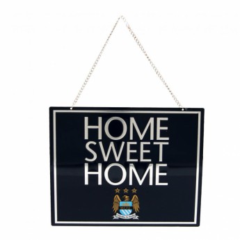 Manchester City semn metalic Home Sweet Home Sign EC