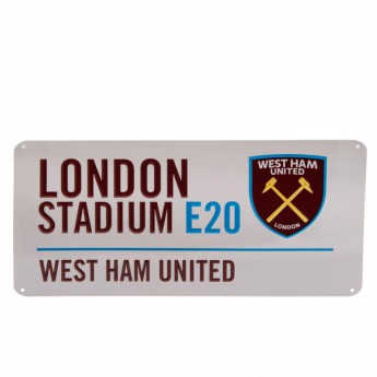 West Ham United semn pe perete Street Sign