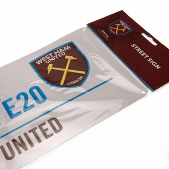 West Ham United semn pe perete Street Sign