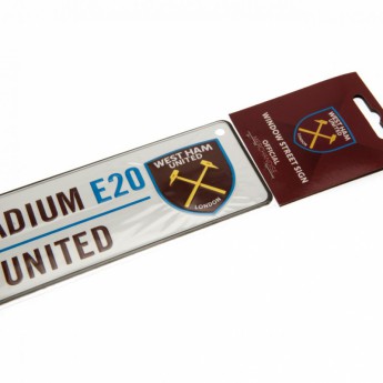 West Ham United semn pe geam Window Sign