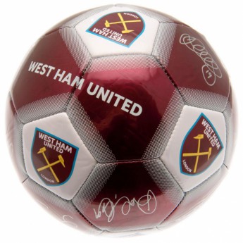 West Ham United balon cu autograf Football Signature