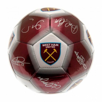 West Ham United balon cu autograf Football Signature
