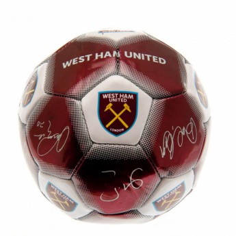 West Ham United balon cu autograf Mini Ball Signature