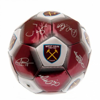 West Ham United balon cu autograf Mini Ball Signature