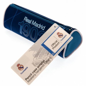 Real Madrid penar Barrel Pencil Case EST 1902