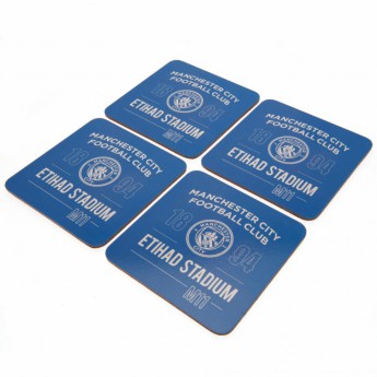 Manchester City set suport oale 4pk Coaster Set
