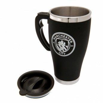 Manchester City cană de călătorie black Travel Mug with handle