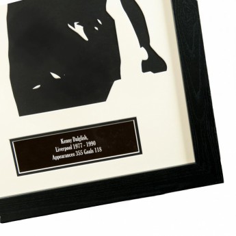 FC Liverpool tricou înrămat Dalglish Signed Shirt Silhouette