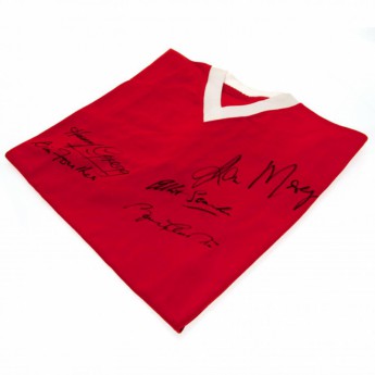 Legende tricou de fotbal Manchester United 1958 Busby Babes Signed Shirt