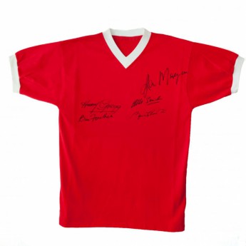 Legende tricou de fotbal Manchester United 1958 Busby Babes Signed Shirt