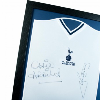 Legende tricou înrămat Tottenham Hotspur Ardiles & Villa Signed Shirt (Framed)