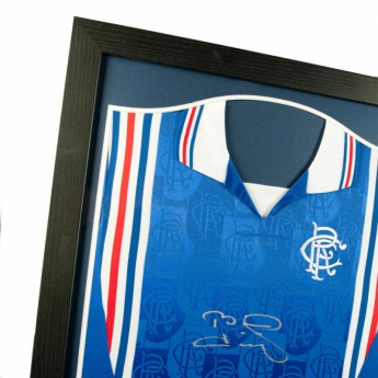 FC Rangers tricou înrămat Laudrup Signed Shirt (Framed)