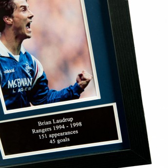 FC Rangers tricou înrămat Laudrup Signed Shirt (Framed)