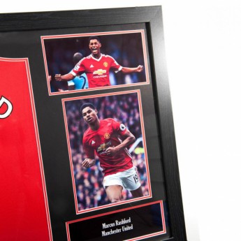 Legende tricou înrămat Manchester United Rashford Signed Shirt (Framed)