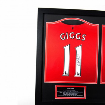 Legende tricou înrămat Manchester United Giggs & Scholes Signed Shirts (Dual Framed)