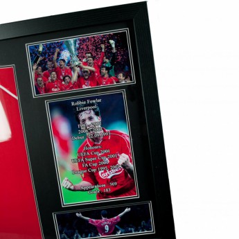 Legende tricou înrămat FC Liverpool Fowler Signed Shirt (Framed)
