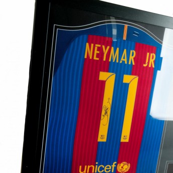 Legende tricou înrămat FC Barcelona Neymar Signed Shirt (Framed)