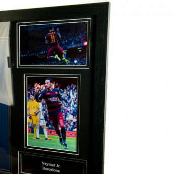 Legende tricou înrămat FC Barcelona Neymar Signed Shirt (Framed)