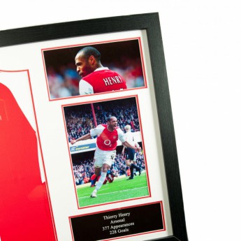 Legende tricou înrămat FC Arsenal Henry Signed Shirt (Framed)