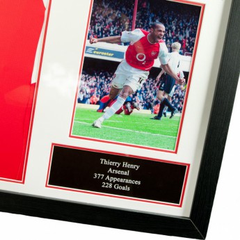 Legende tricou înrămat FC Arsenal Henry Signed Shirt (Framed)