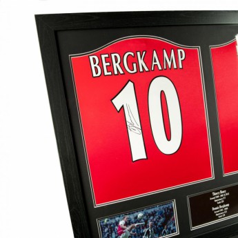 Legende tricou înrămat FC Arsenal Bergkamp & Henry Signed Shirts (Dual Framed)