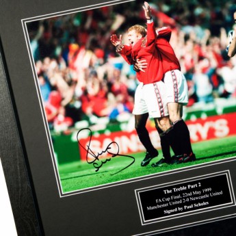 Legende poză în ramă Manchester United Treble Winners Signed Framed Prints
