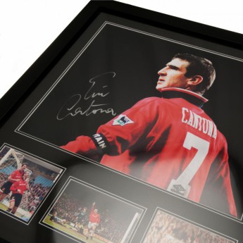 Legende poză în ramă Manchester United Cantona Signed Framed Print