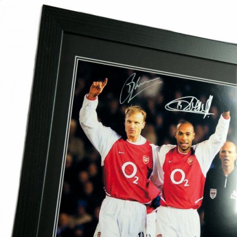 Legende poză în ramă FC Arsenal Bergkamp & Henry Signed Framed Print