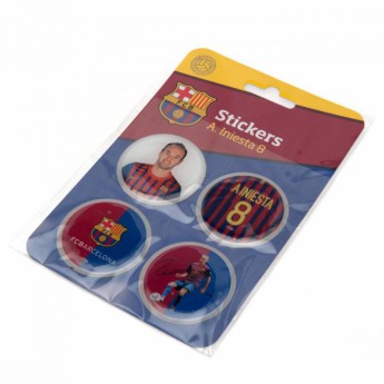 FC Barcelona abțibilduri 3D Stickers 4pk Iniesta