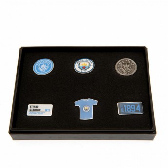 Manchester City set embleme 6 Piece Badge Set