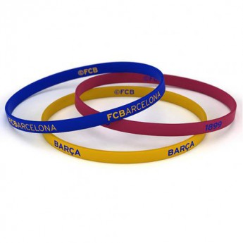 FC Barcelona brătară din silicon 3pk Silicone Wristbands