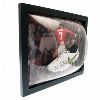 Legende ghete de fotbal înrămate Manchester United Cantona Signed Boot (Framed)