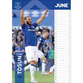 FC Everton calendar 2019 official A3