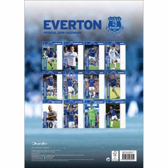FC Everton calendar 2019 official A3