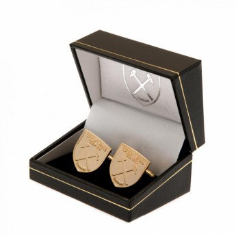 West Ham United butoni Gold Plated Cufflinks