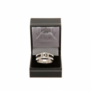 West Ham United brăţară Black Inlay Ring Large CT
