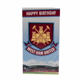 West Ham United urări pentru ziua de naștere Birthday Card CT