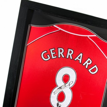 FC Liverpool poză în ramă Gerrard Signed Shirt Honours (Framed)
