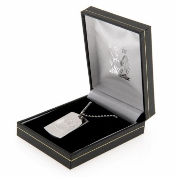 Manchester City lănțișor de gât cu pandantiv câine Engraved Dog Tag & Chain EC
