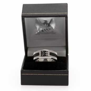 Manchester City inel Black Inlay Ring Medium EC