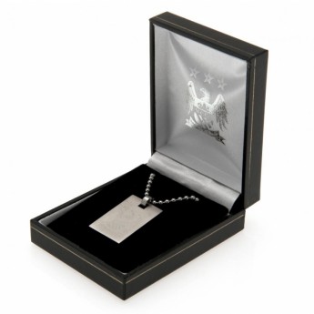 Manchester City lănțișor de gât cu pandantiv câine Dog Tag & Chain EC