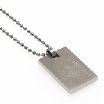 Manchester City lănțișor de gât cu pandantiv câine Dog Tag & Chain EC