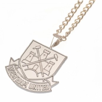 West Ham United lănțișor de gât cu pandantiv Silver Plated Pendant & Chain XL CT