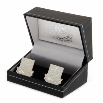West Ham United butoni Silver Plated Cufflinks CR CT