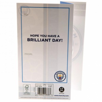 Manchester City urări pentru ziua de naștere Birthday Card