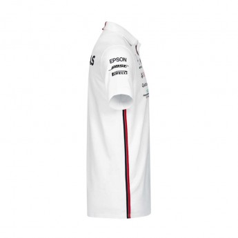 Mercedes AMG Petronas tricou polo white F1 Team 2019